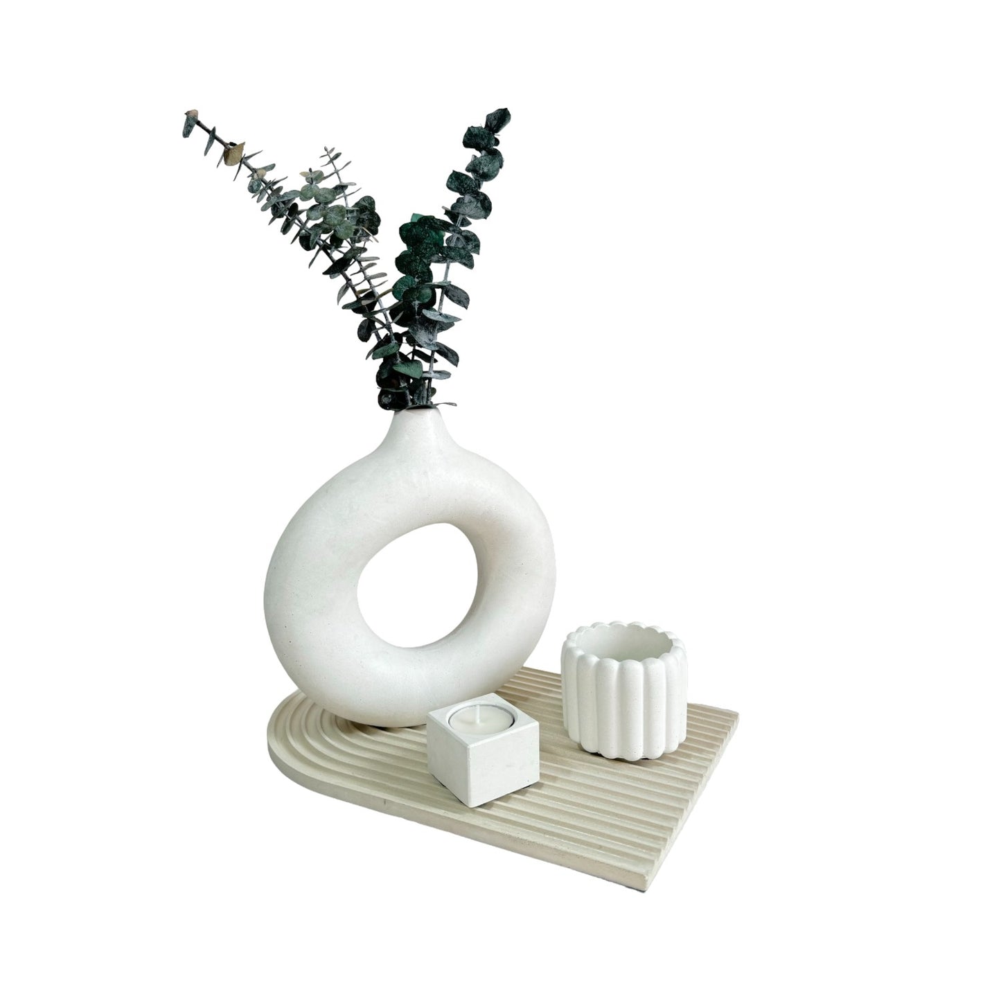 Bandeja Arco de cemento 32x23 cm Arena