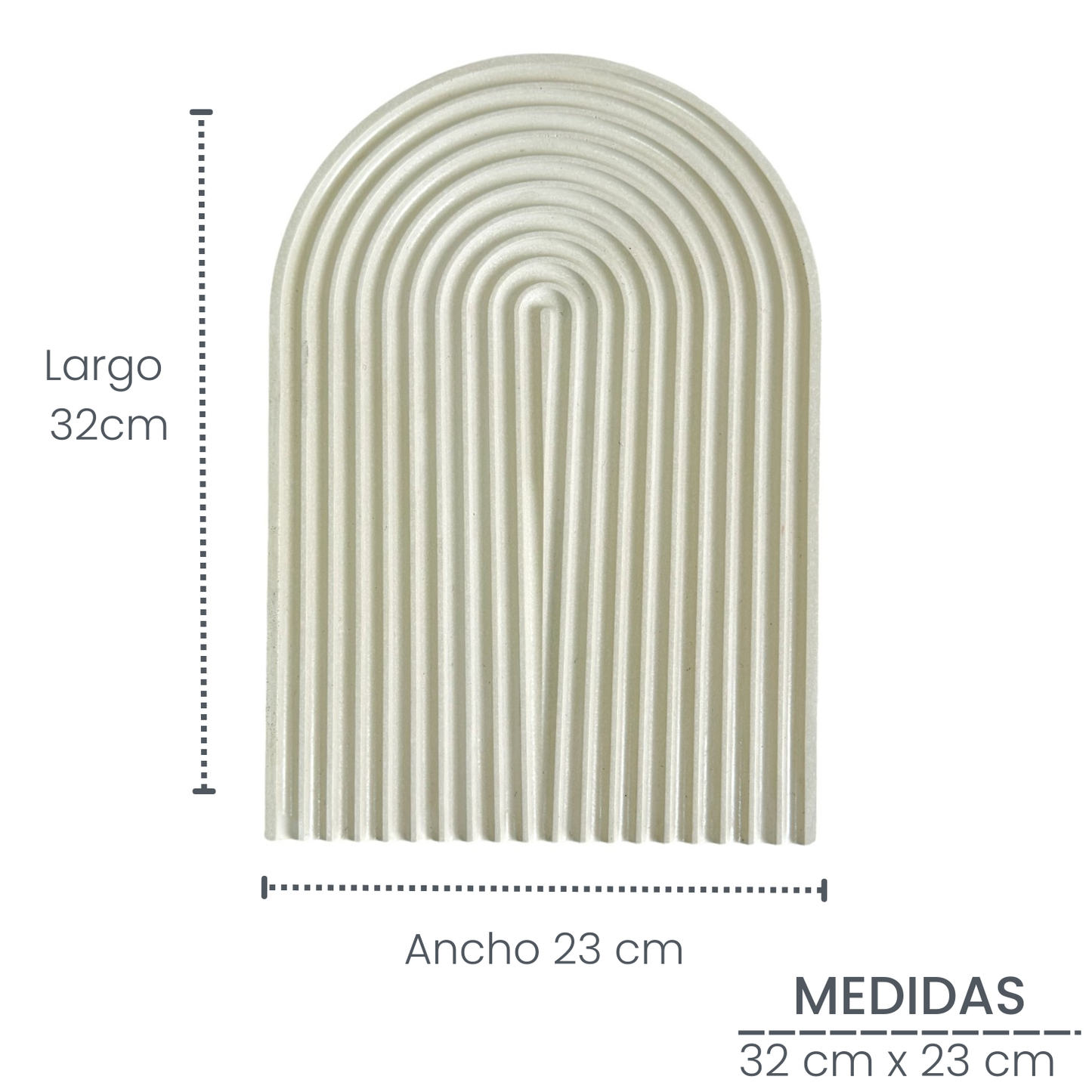 Bandeja Arco de cemento 32x23 cm Arena