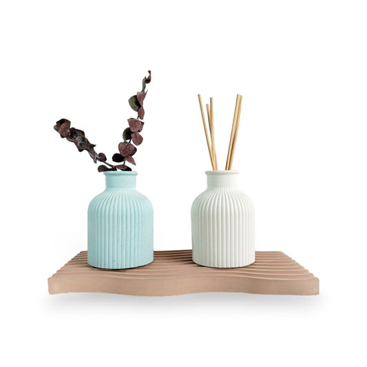 Bandeja Olas de Cemento 2x25x11.5 cm Nude