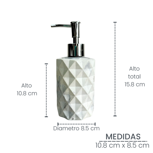 Dispensador Baño Ela en cemento Mármol negro