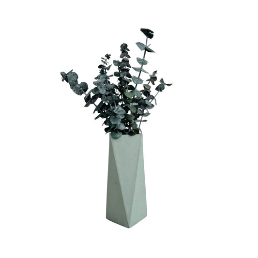 Jarrón Alice de Cemento 20x7 cm Verde Oliva