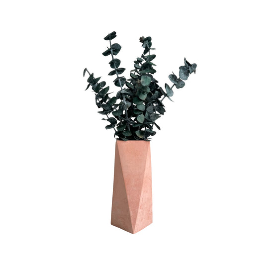 Jarrón Alice en cemento 20x7 cm Palo de rosa