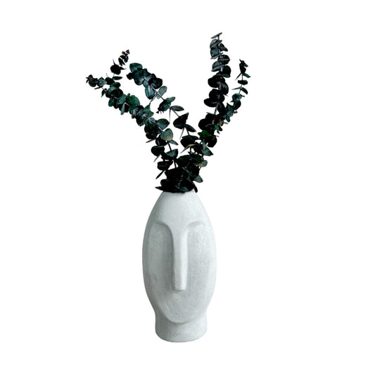 Jarrón Stonge de cemento 18x8x5 cm Gris