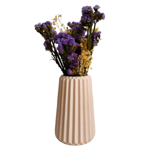 Florero Adamaris en cemento 15x7 cm Nude