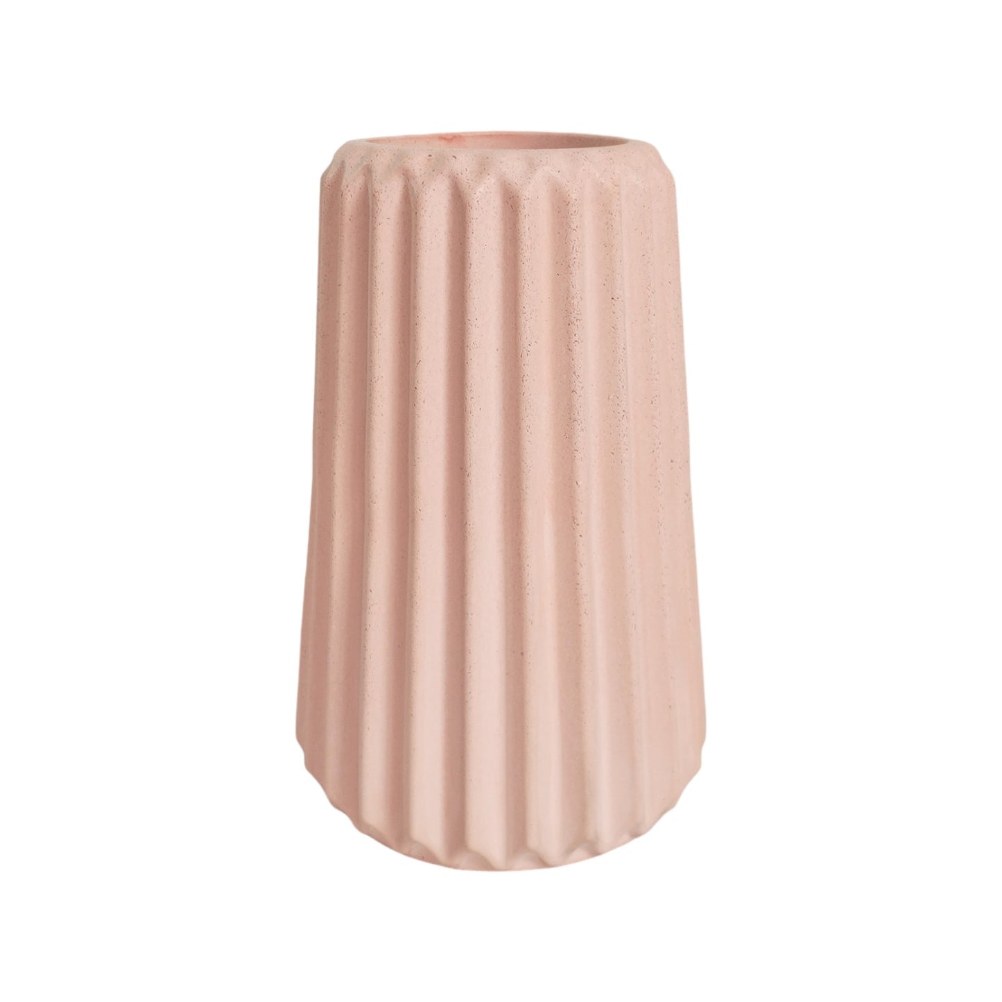 Florero Adamaris en cemento 15x7 cm Palo de Rosa