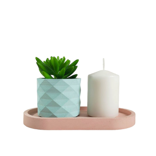 Matera Lira de Cemento 6x6.5 cm Aguamarina