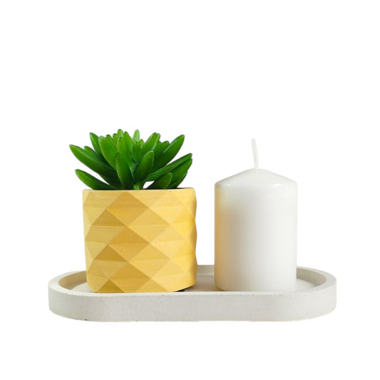 Matera Lira de Cemento 6x6.5 cm Amarillo