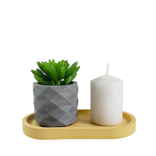 Matera Lira de Cemento 6x6.5 cm Gris