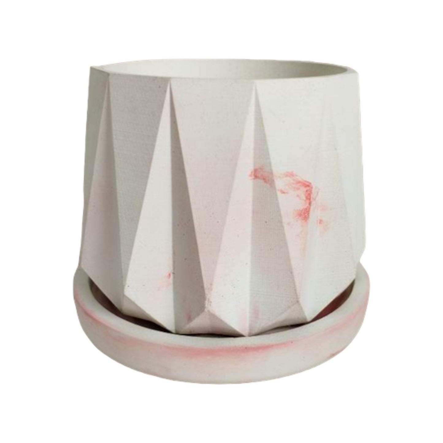 Matera Lirio en cemento 10x10.5x11.5 cm Mármol Rosa