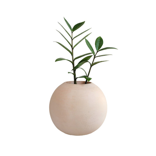 Matera Luna en cemento 13x7x15 cm Nude