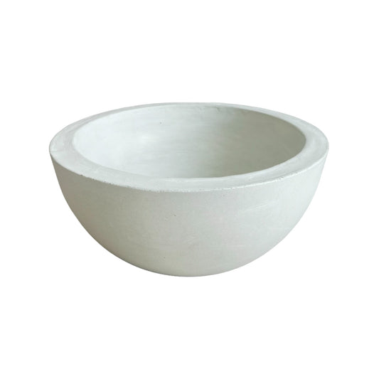 Matera Bowl Álora de cemento 29x14 cm Blanco