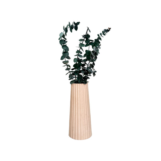 Florero Alessia de cemento 19x8.5x5 cm Nude