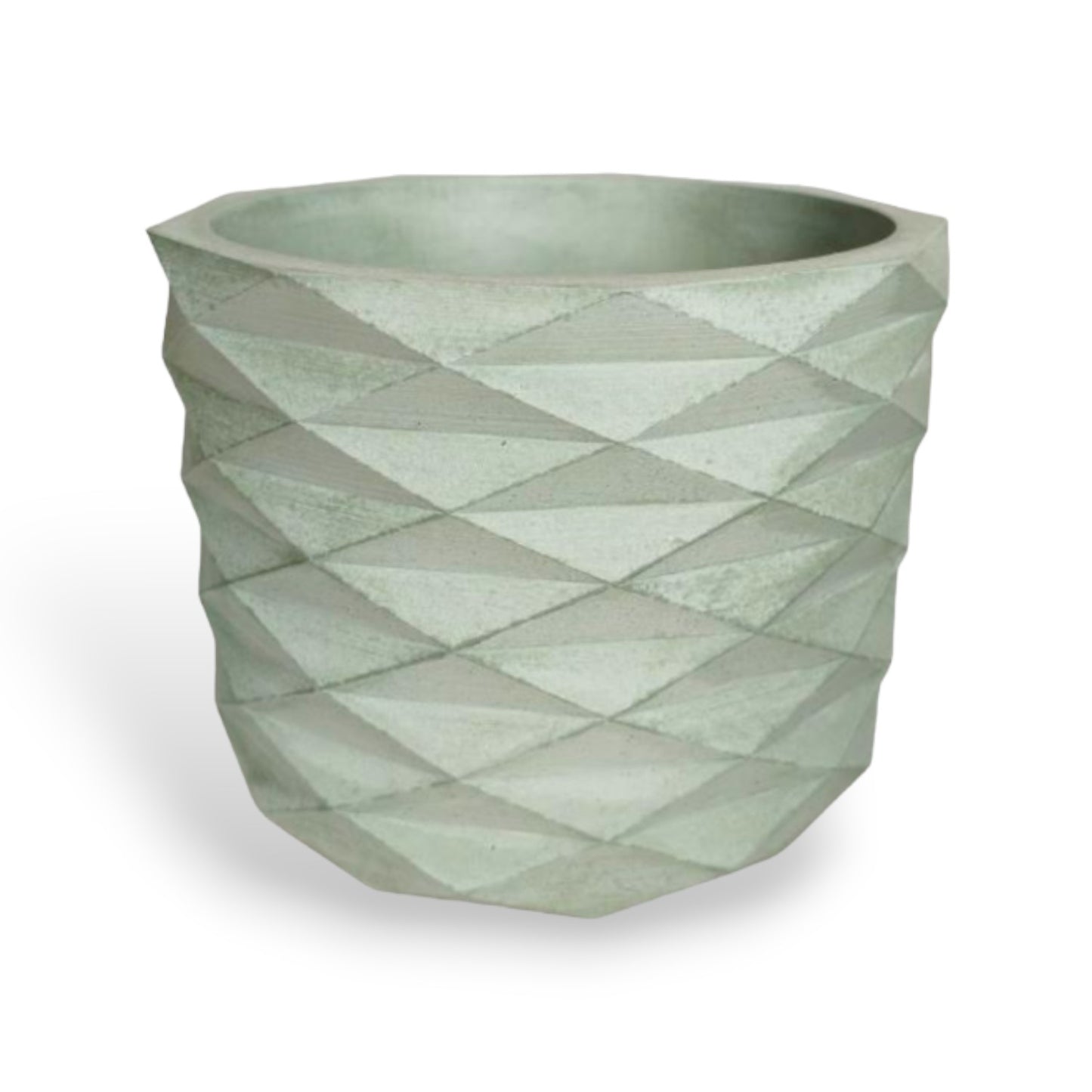 Matera Carlota Petty de Cemento 12.5x15 cm Verde Oliva
