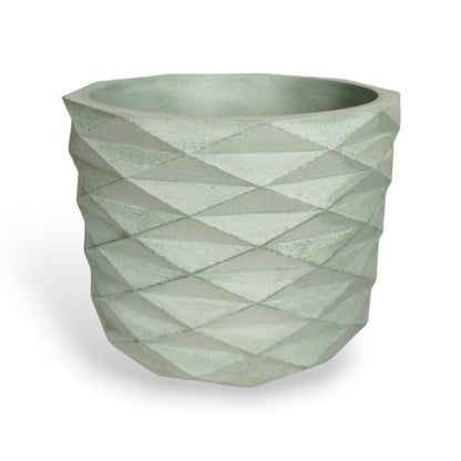 Matera Carlota Petty de Cemento 12.5x15 cm Verde Oliva
