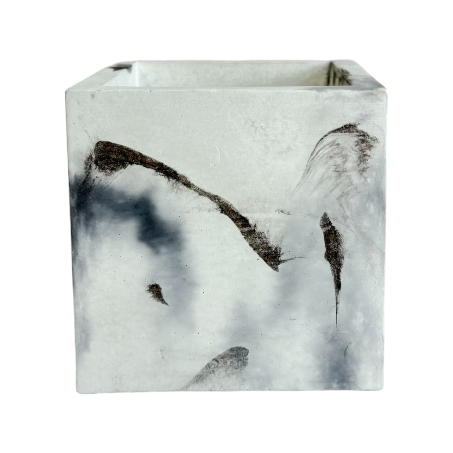 Matera Eloisa Petty en cemento 10x10 cm Mármol Negro