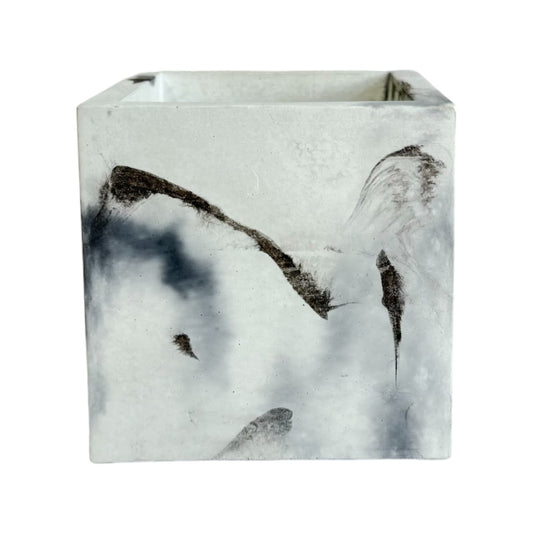Matera Eloisa Petty en cemento 10x10 cm Mármol Negro