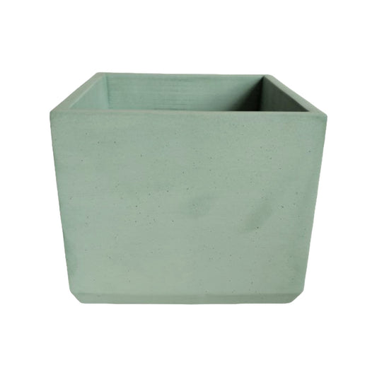 Matera Eloisa en cemento 15x15 cm Oliva