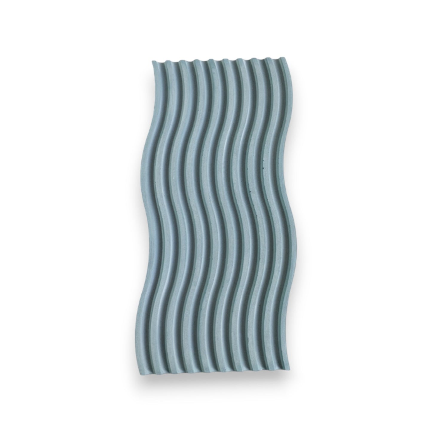 Bandeja Olas de Cemento 2x25x11.5 cm Azul Petróleo