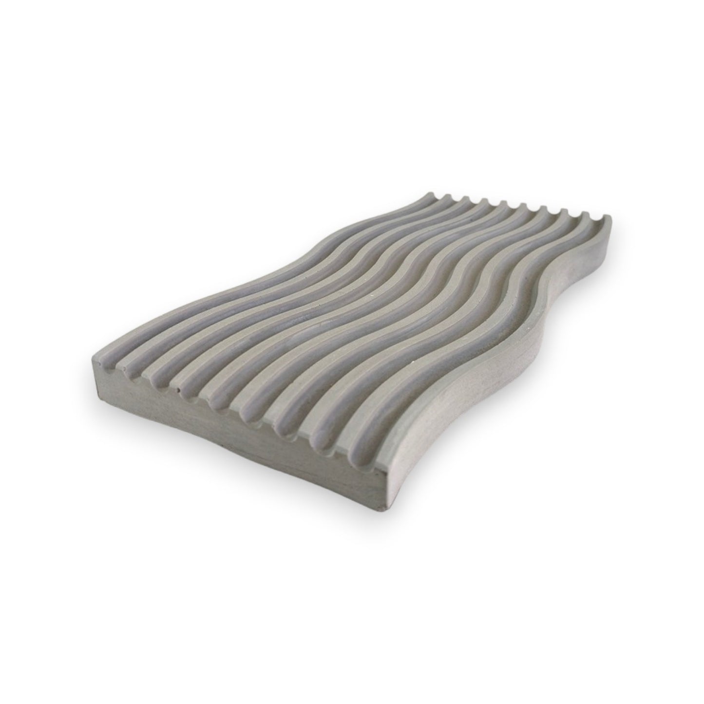 Bandeja Olas de Cemento 2x25x11.5 cm Gris