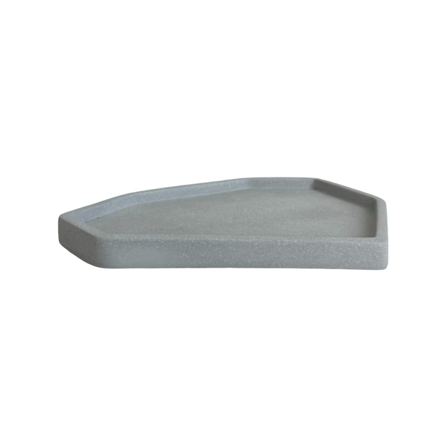Plato Lea de cemento 22x15x2cm Gris