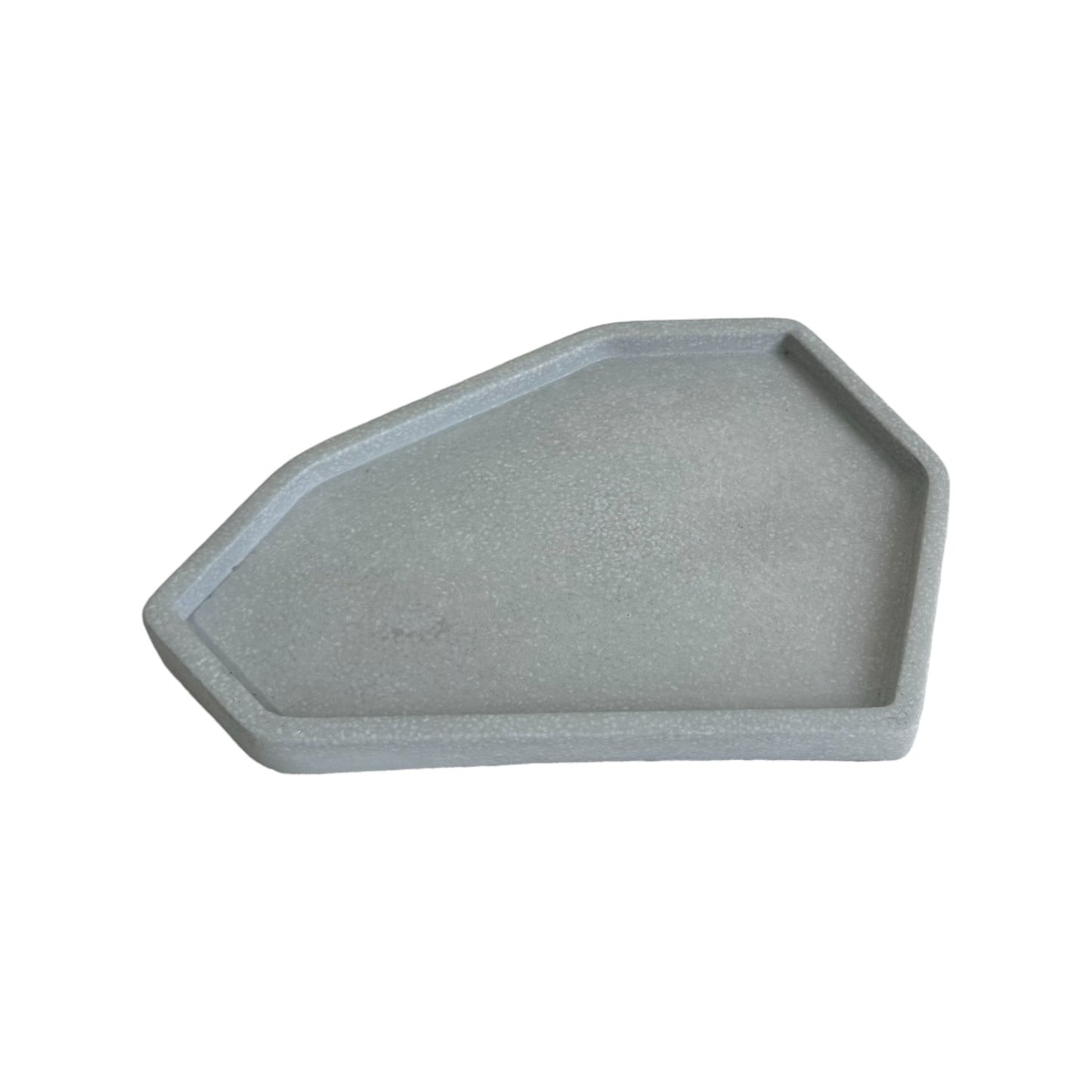 Plato Lea de cemento 22x15x2cm Gris