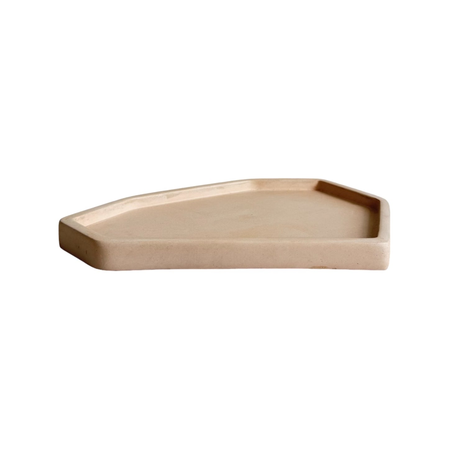 Plato Lea de cemento 22x15x2cm Nude