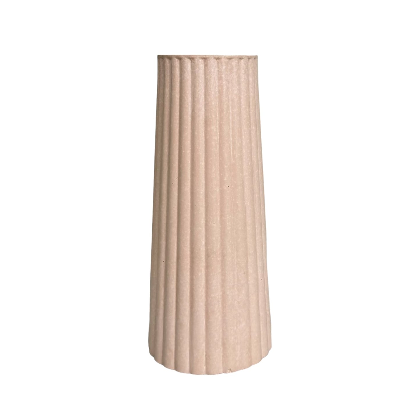 Florero Alessia de cemento 19x8.5x5 cm Nude
