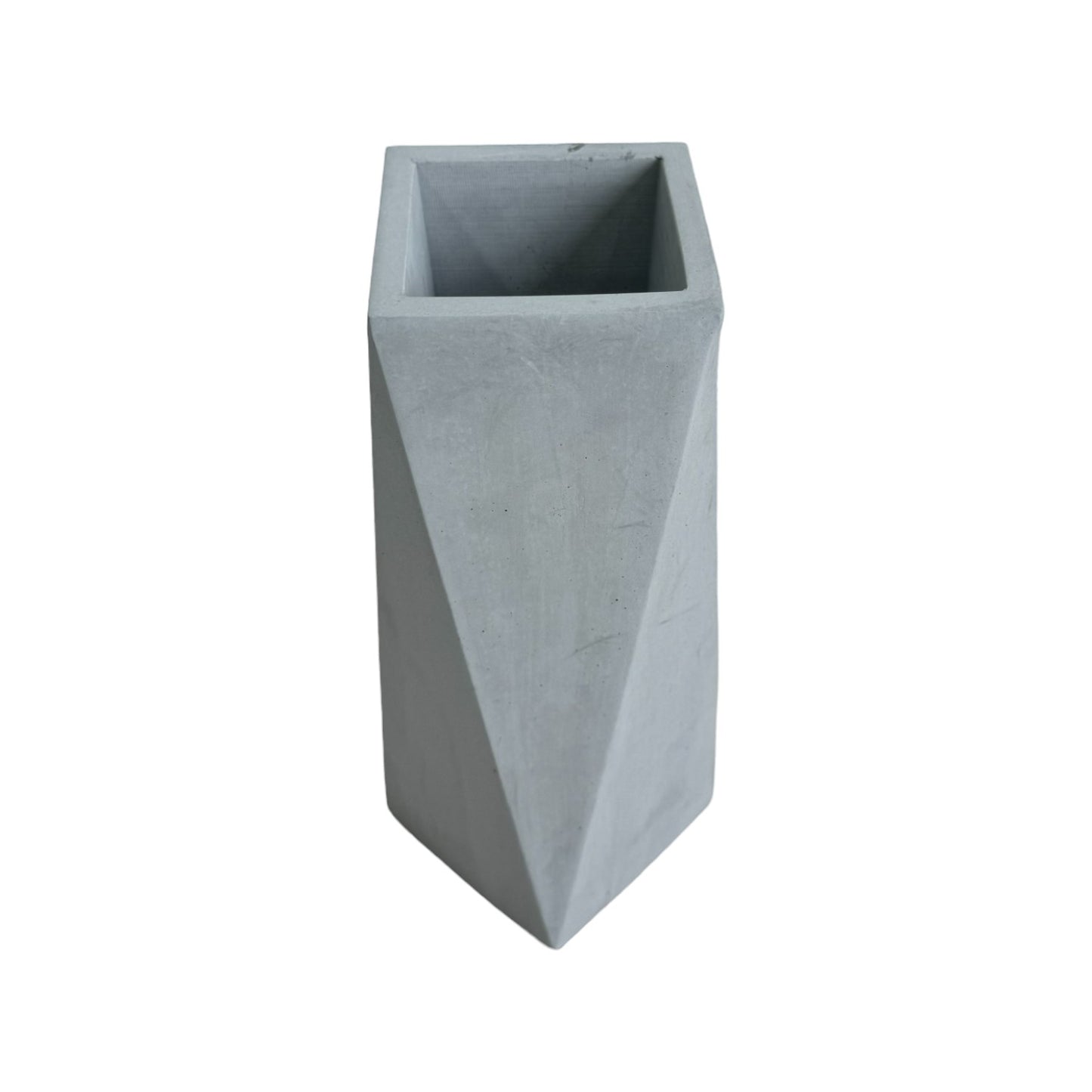 Jarrón Alice en cemento 20x7 cm Gris
