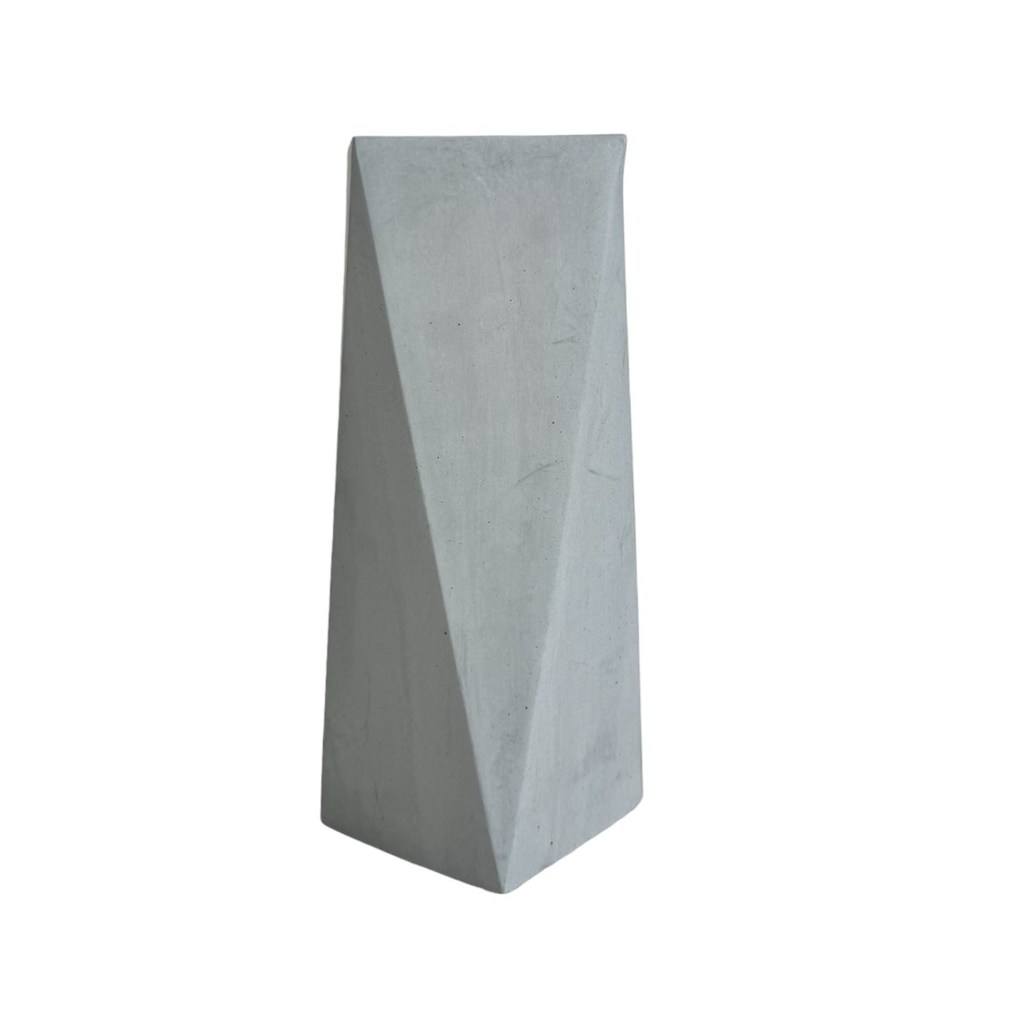 Jarrón Alice en cemento 20x7 cm Gris