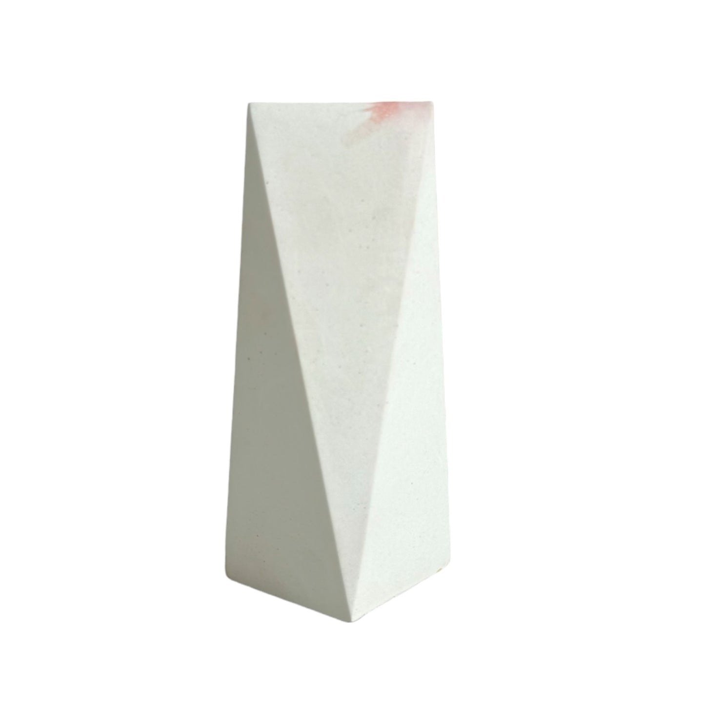 Jarrón Alice en cemento 20x7 cm Mármol rosa
