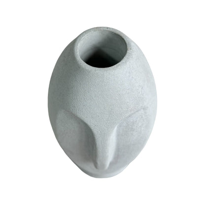 Jarrón Stonge de cemento 18x8x5 cm Gris