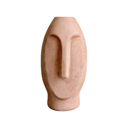 Jarrón Stonge de cemento 18x8x5 cm Palo de rosa
