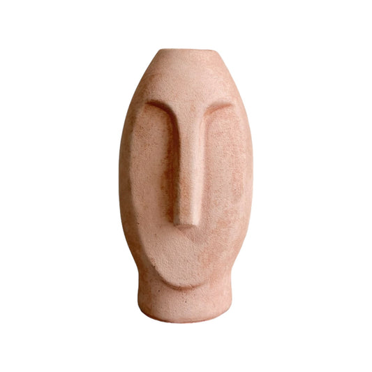 Jarrón Stonge de cemento 18x8x5 cm Palo de rosa