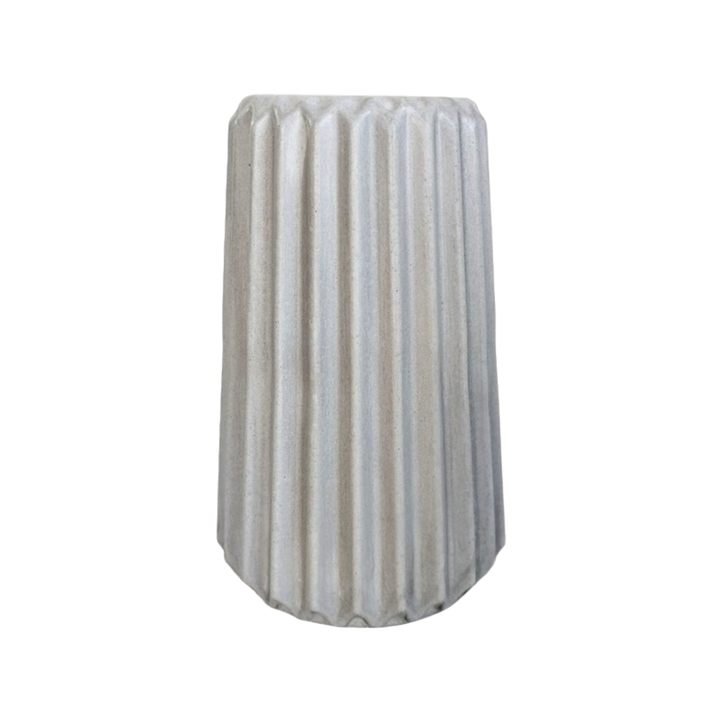 Florero Adamaris en cemento 15x7 cm Gris