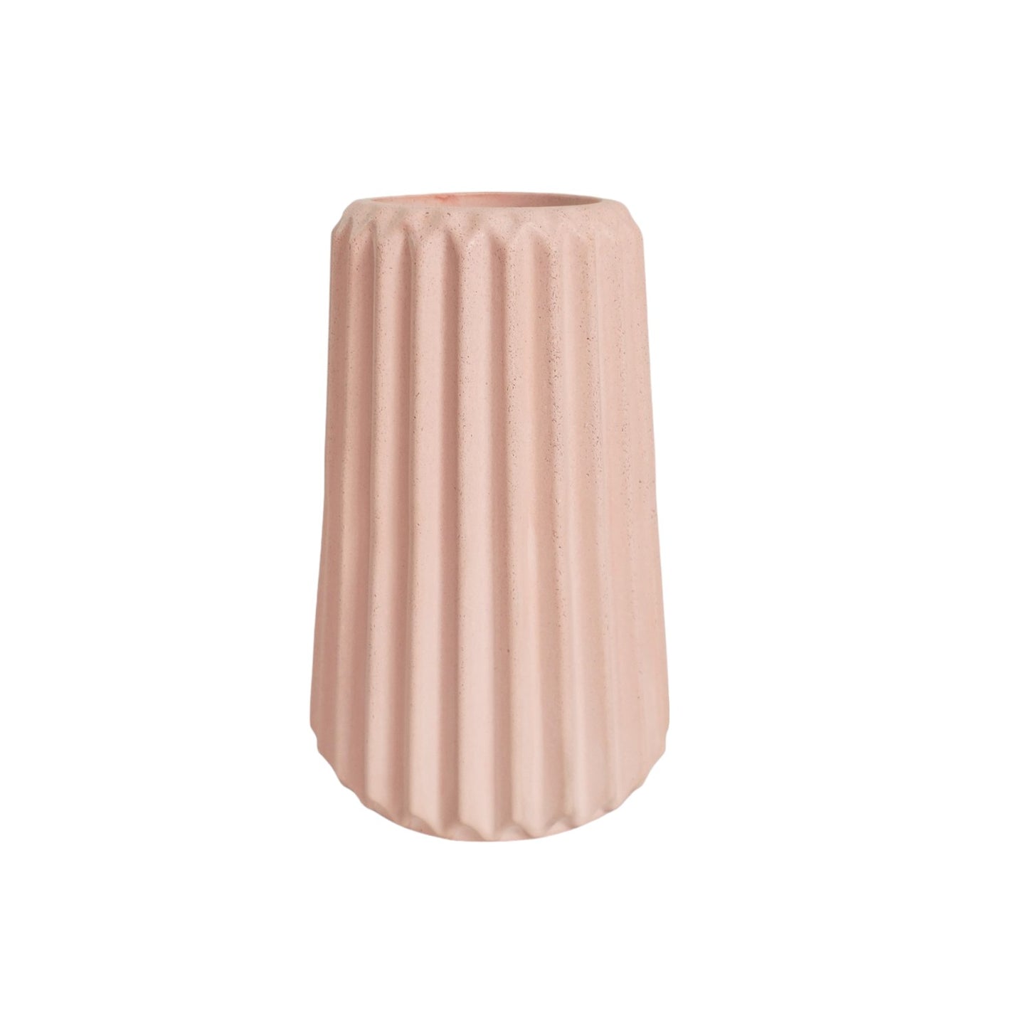 Florero Adamaris en cemento 15x7 cm Palo de Rosa