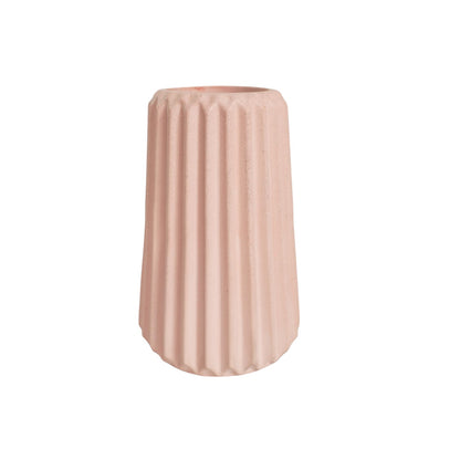 Florero Adamaris en cemento 15x7 cm Palo de Rosa