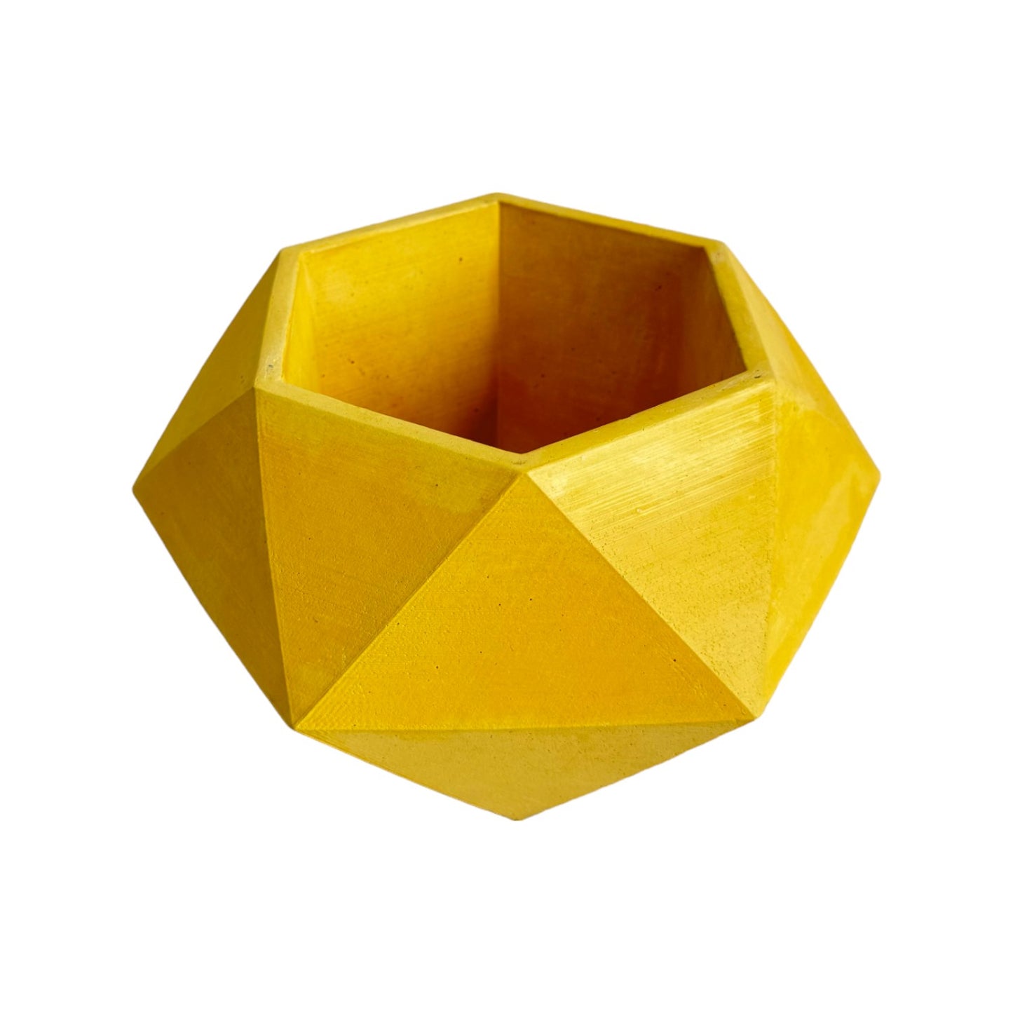 Matera Adara en cemento 10.5x11x18 cm Amarillo