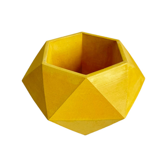 Matera Adara en cemento 10.5x11x18 cm Amarillo