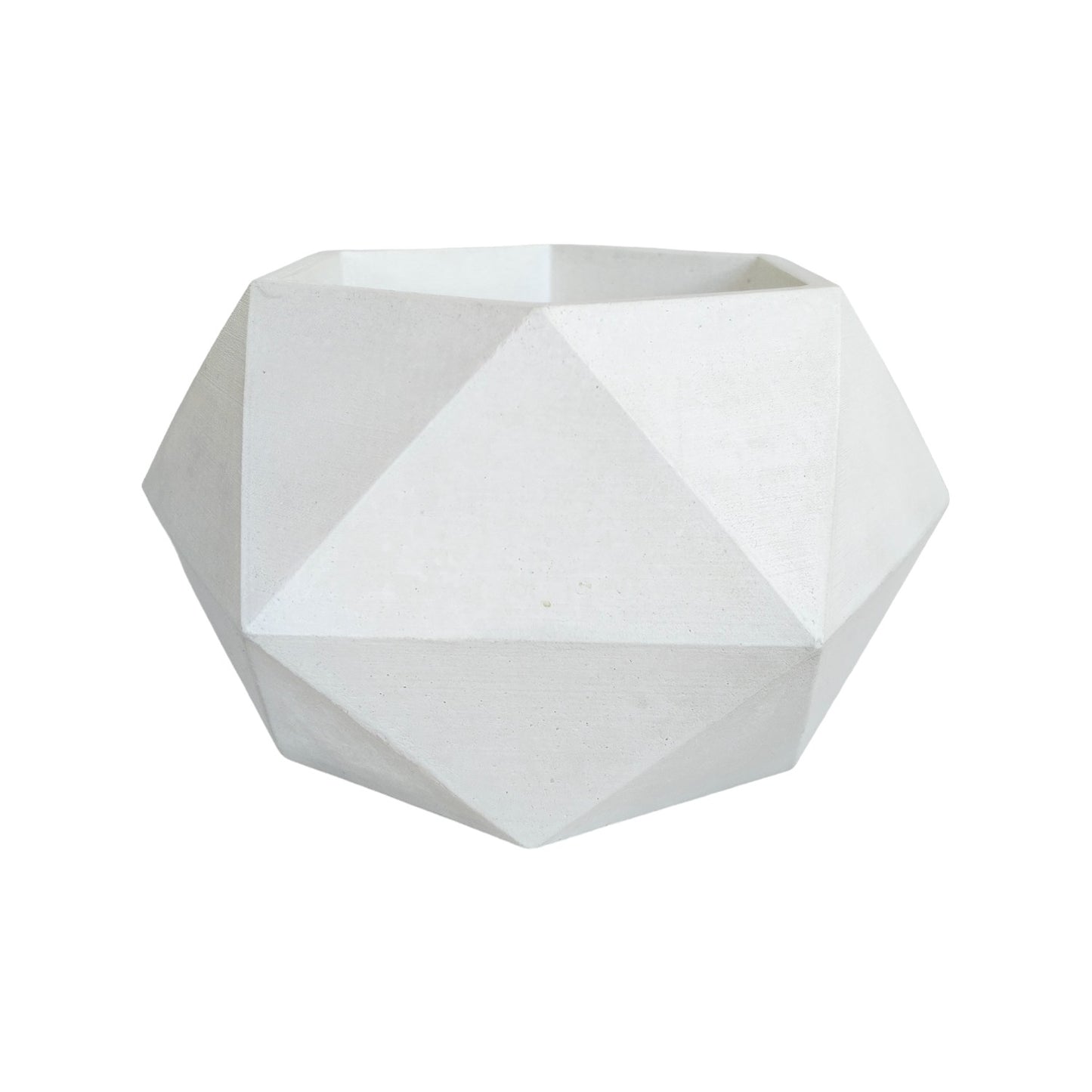 Matera Adara en cemento 10.5x11x18 cm Blanco