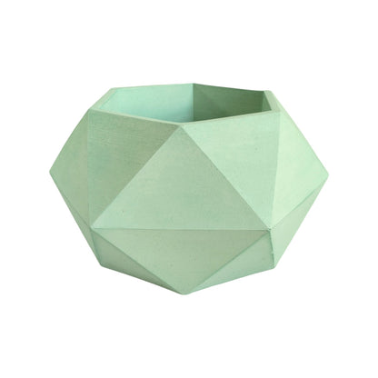 Matera Adara en cemento 10.5x11x18 cm Menta