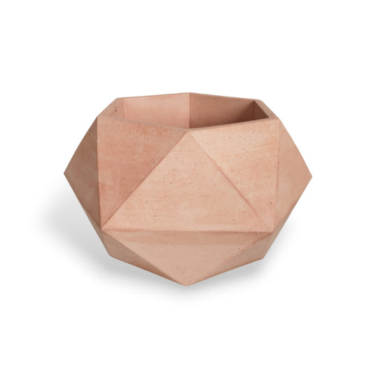 Matera Adara en cemento 10.5x11x18 cm Palo de rosa