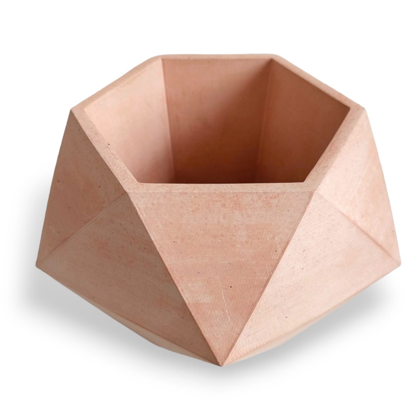 Matera Adara en cemento 10.5x11x18 cm Palo de rosa