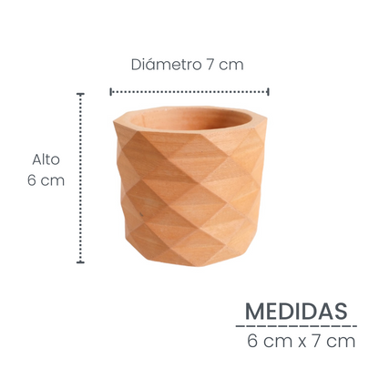 Matera Lira de Cemento 6x6.5 cm Terracota