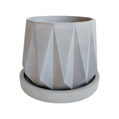 Matera Lirio en cemento 10x10.5x11.5 cm Gris