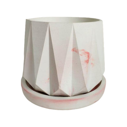 Matera Lirio en cemento 10x10.5x11.5 cm Mármol Rosa