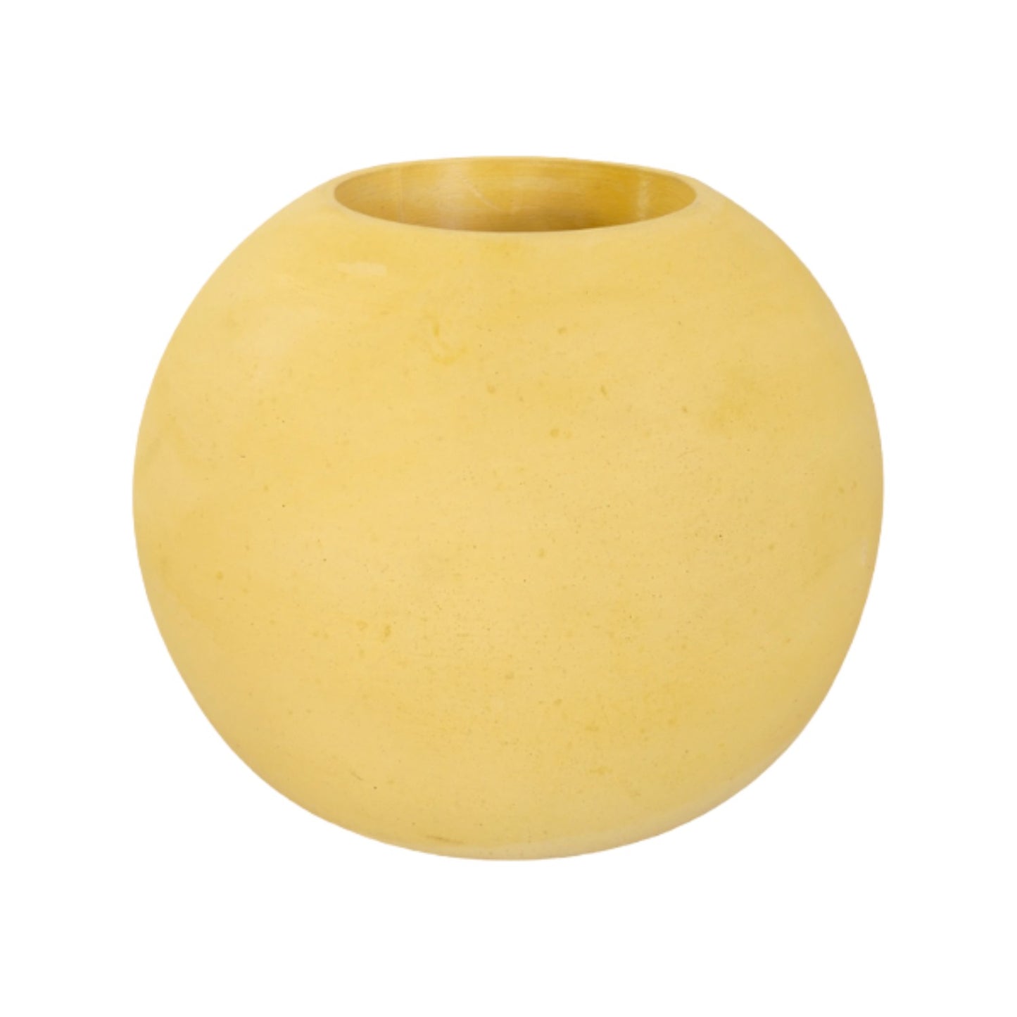 Matera Luna  en cemento 13x7x15 cm Amarillo