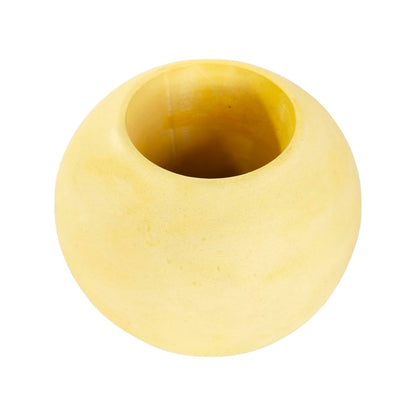 Matera Luna  en cemento 13x7x15 cm Amarillo
