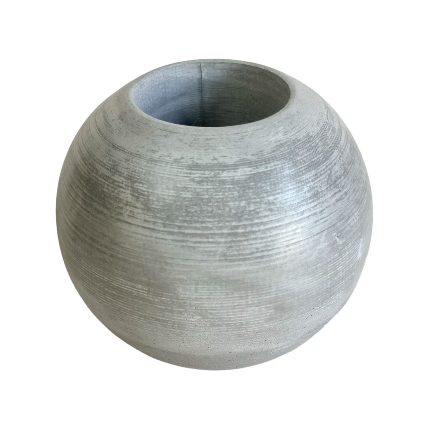 Matera Luna  en cemento 13x7x15 cm Gris