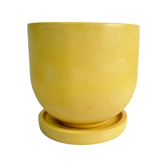 Matera María en cemento 13x15x cm Amarillo