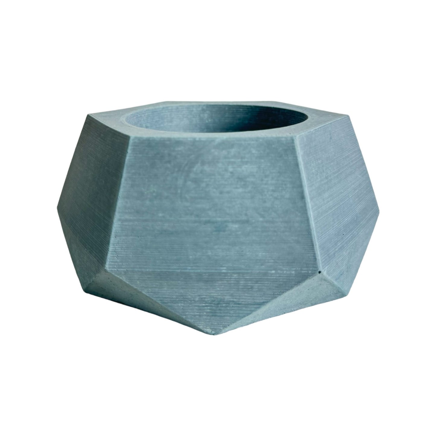 Matera Jade de cemento 10x6.5x14 cm Azul Petróleo